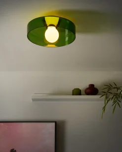 Lampa sufitowa LUGUSE Szkło Zielony