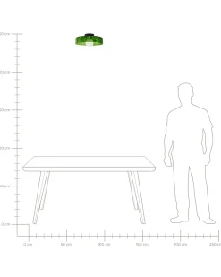 Lampa sufitowa LUGUSE Szkło Zielony