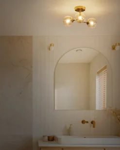 Lampa sufitowa MARICAO Szkło Mosiężny