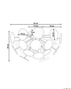 Lampa sufitowa MARITSA Metal Biały