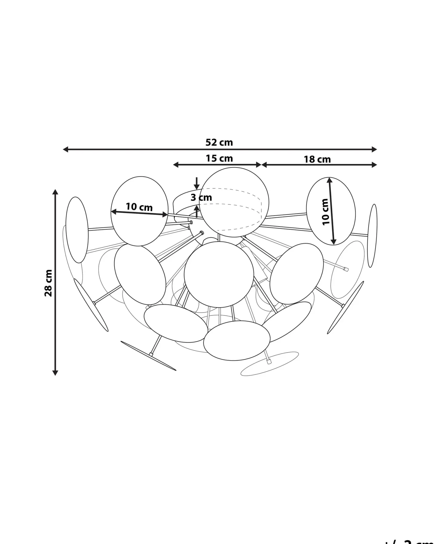 Lampa sufitowa MARITSA Metal Biały