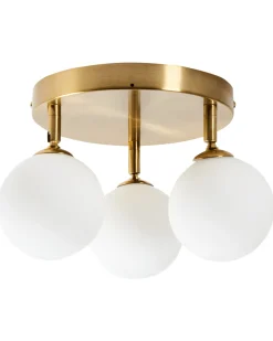 Lampa sufitowa MAVILLA Szkło Mosiężny