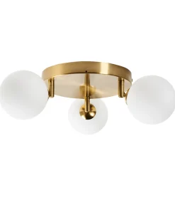 Lampa sufitowa MAVILLA Szkło Mosiężny