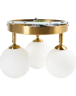Lampa sufitowa MAVILLA Szkło Mosiężny