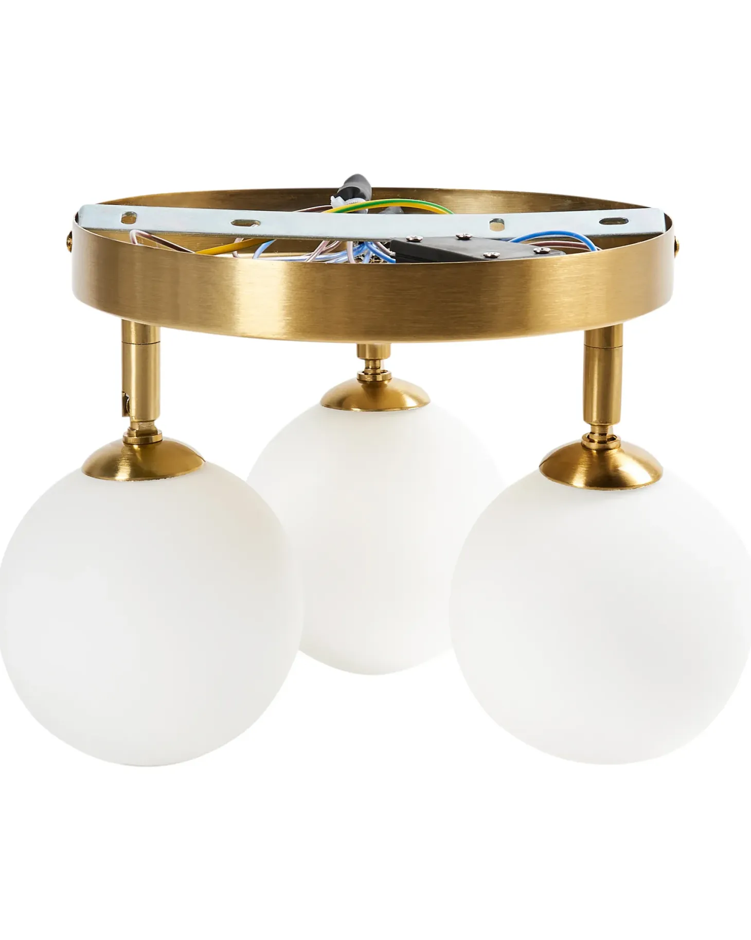 Lampa sufitowa MAVILLA Szkło Mosiężny