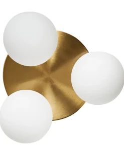 Lampa sufitowa MAVILLA Szkło Mosiężny
