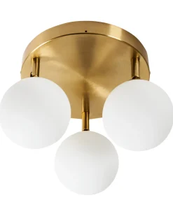 Lampa sufitowa MAVILLA Szkło Mosiężny