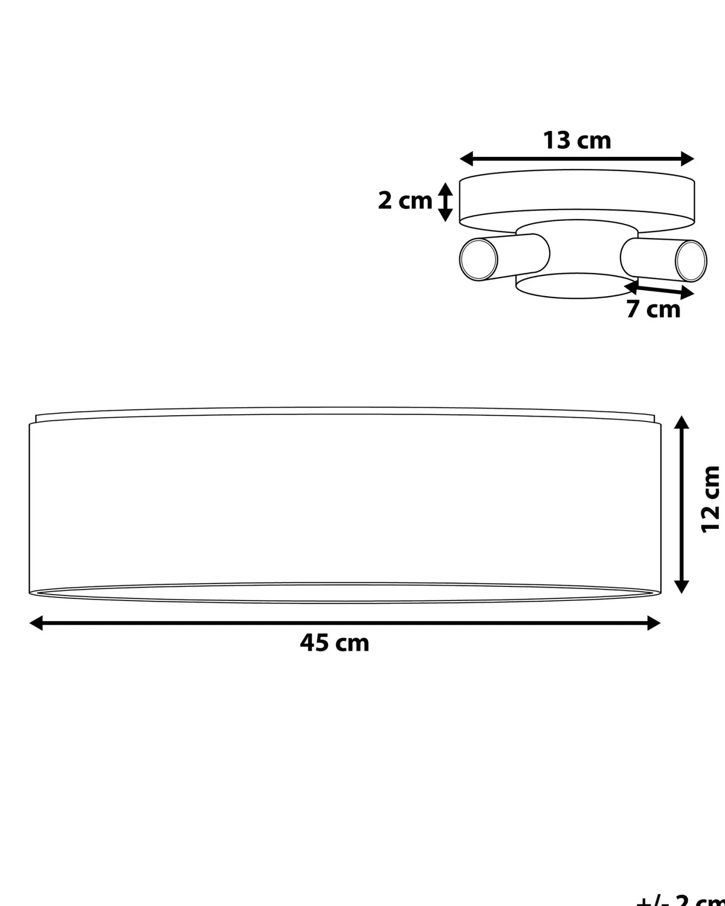 Lampa sufitowa RENA Biały