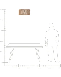 Lampa sufitowa SEWA Juta Naturalny