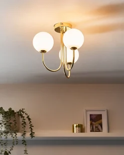 Lampa sufitowa SHIRE Szkło Biały