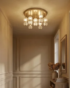 Lampa sufitowa YOWAKA Metal Złoty