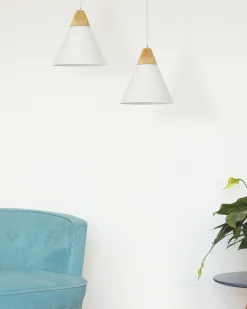 New Lampa wisząca ALBANO Metal Biały Wszystkie Lampy|Lampy Wiszące