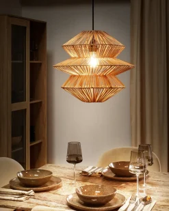 Online Lampa wisząca ANDUKI Rattan Naturalny Wszystkie Lampy|Lampy Wiszące