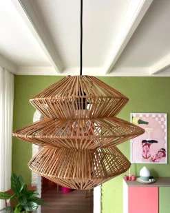 Online Lampa wisząca ANDUKI Rattan Naturalny Wszystkie Lampy|Lampy Wiszące