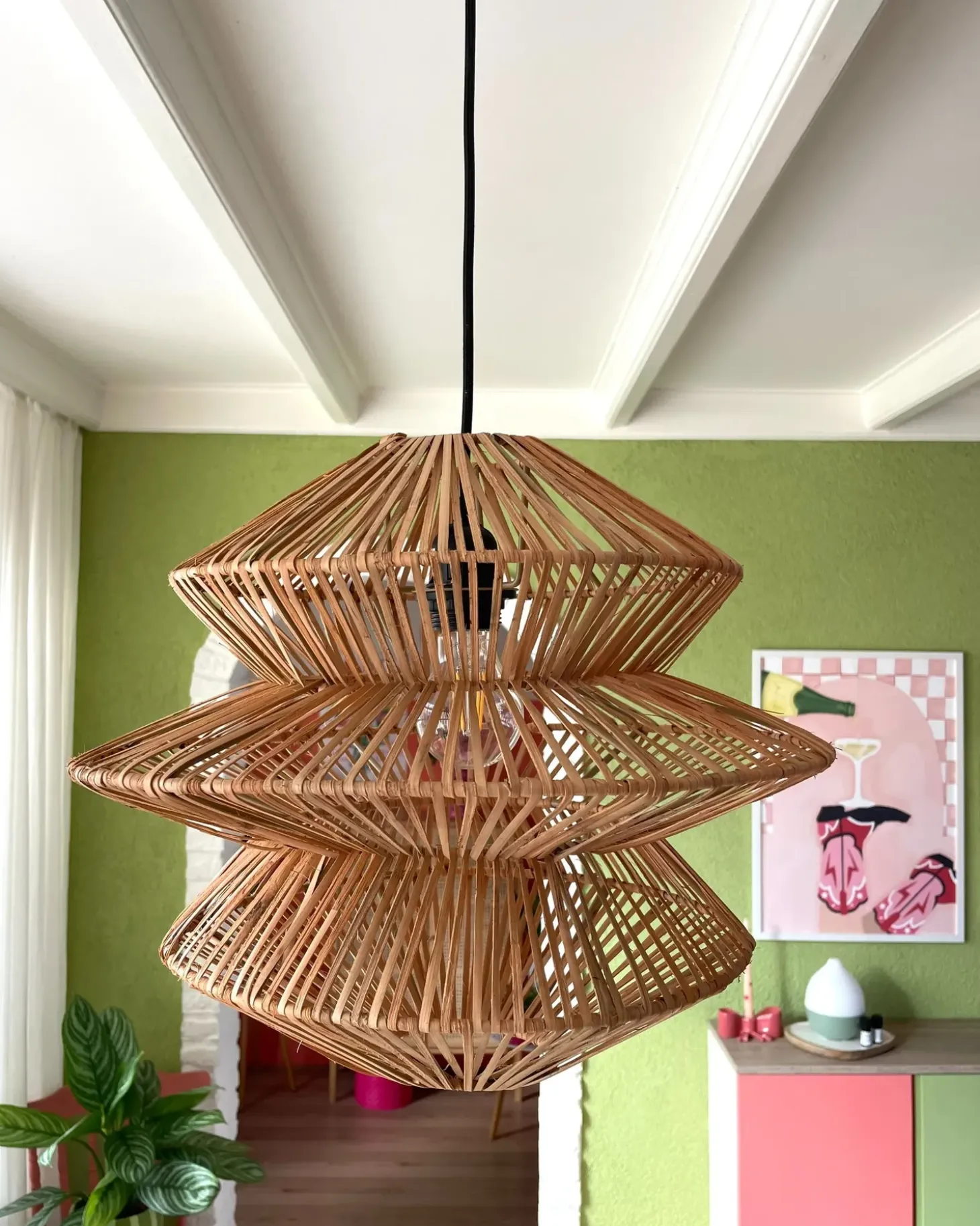 Online Lampa wisząca ANDUKI Rattan Naturalny Wszystkie Lampy|Lampy Wiszące