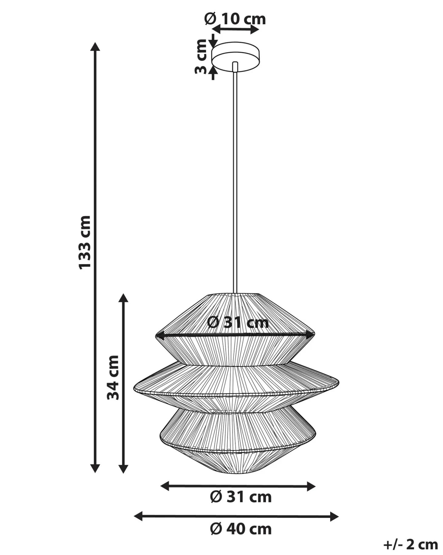 Online Lampa wisząca ANDUKI Rattan Naturalny Wszystkie Lampy|Lampy Wiszące