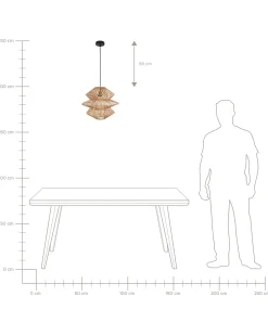 Online Lampa wisząca ANDUKI Rattan Naturalny Wszystkie Lampy|Lampy Wiszące