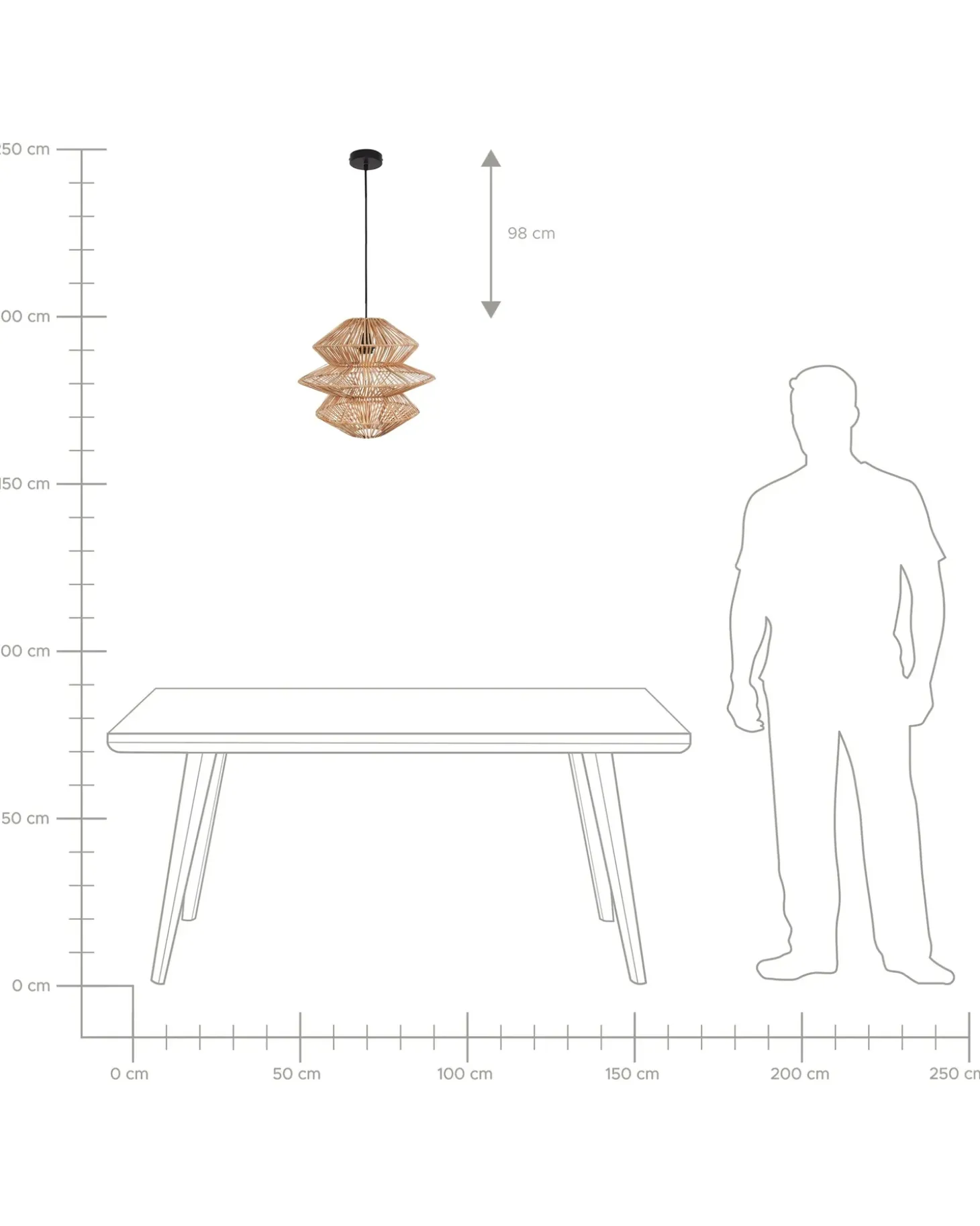 Online Lampa wisząca ANDUKI Rattan Naturalny Wszystkie Lampy|Lampy Wiszące