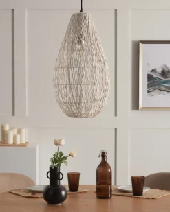 Outlet Lampa wisząca ANNOTTO Bawełna Wszystkie Lampy|Lampy Wiszące
