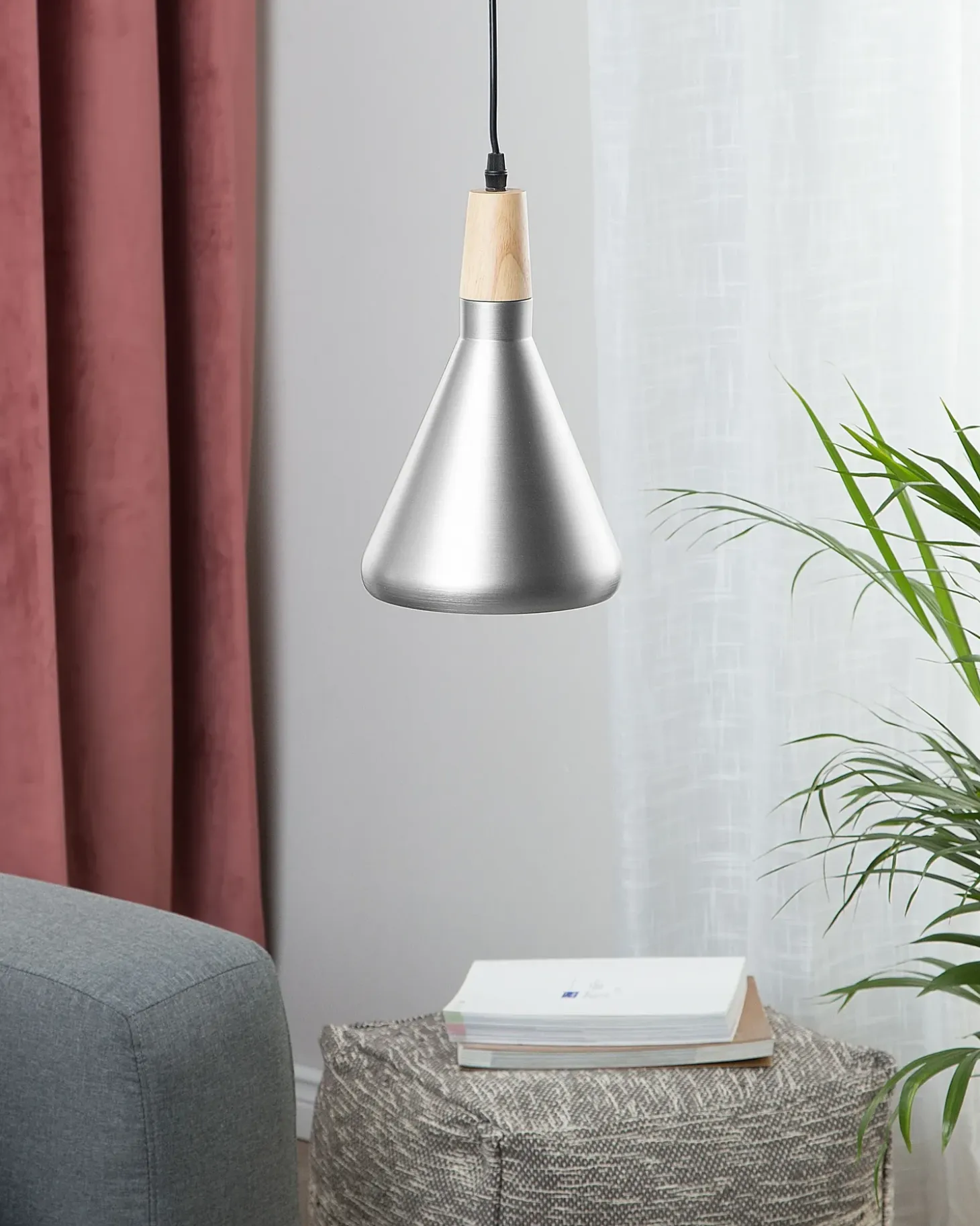 Hot Lampa wisząca ARDA Metal Srebrny Wszystkie Lampy|Lampy Wiszące