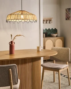 Outlet Lampa wisząca ARENAL Plecionka Naturalny Wszystkie Lampy|Lampy Wiszące