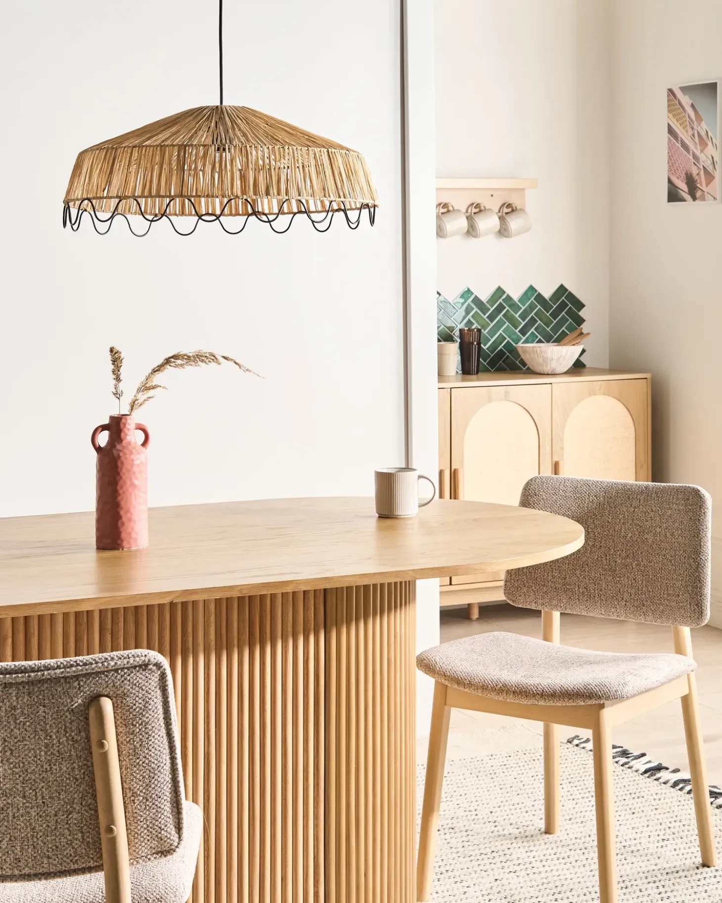 Outlet Lampa wisząca ARENAL Plecionka Naturalny Wszystkie Lampy|Lampy Wiszące