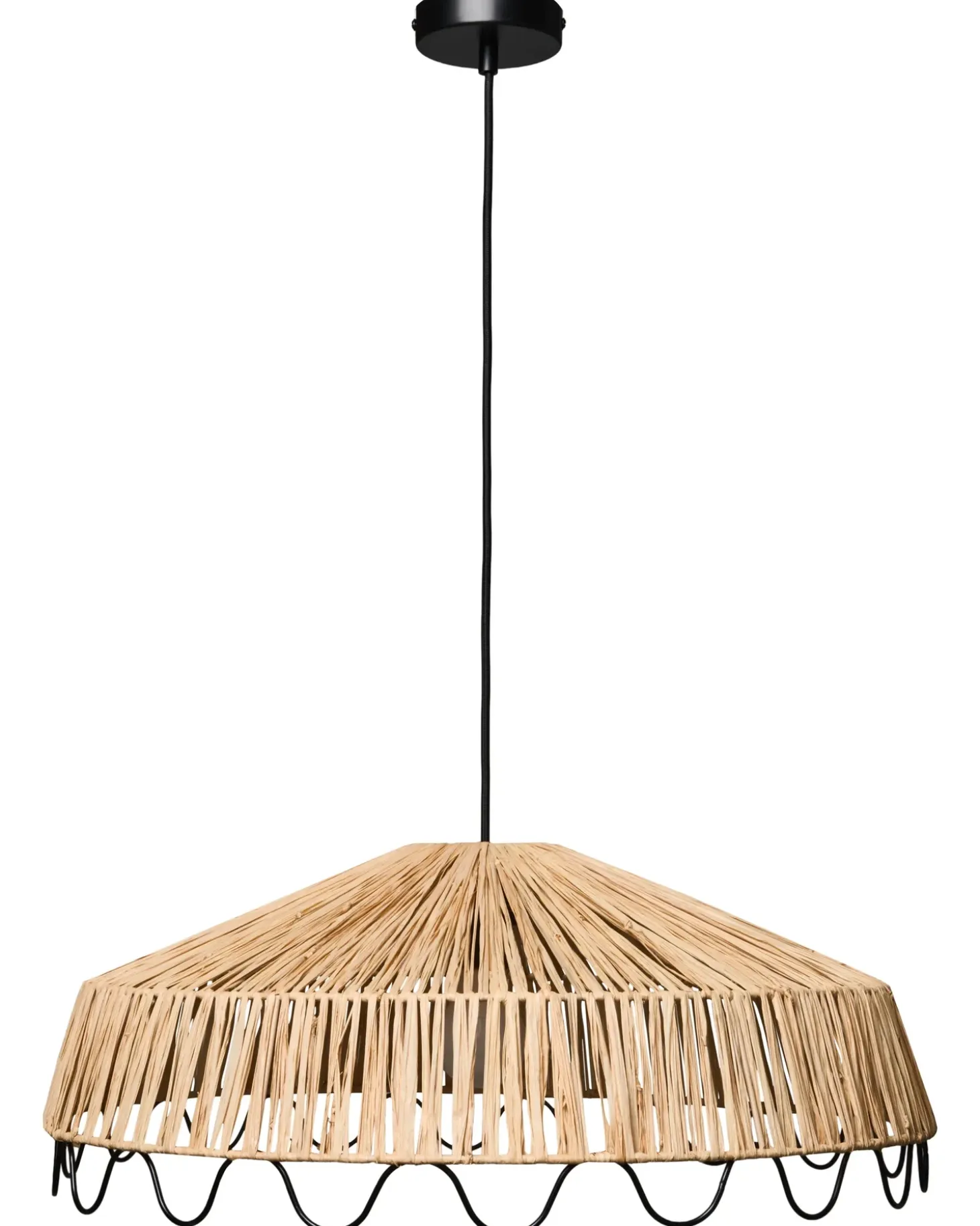 Outlet Lampa wisząca ARENAL Plecionka Naturalny Wszystkie Lampy|Lampy Wiszące