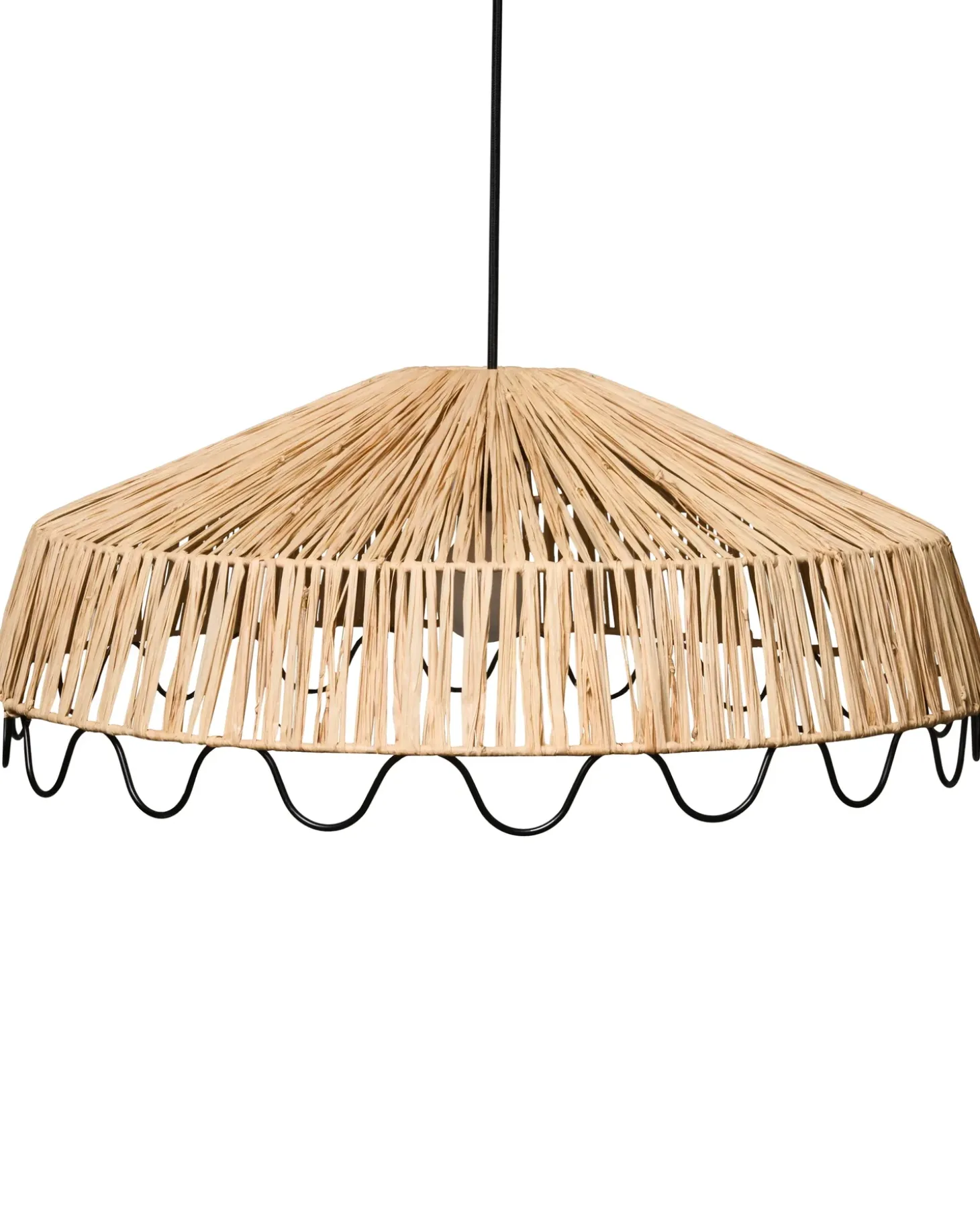 Outlet Lampa wisząca ARENAL Plecionka Naturalny Wszystkie Lampy|Lampy Wiszące