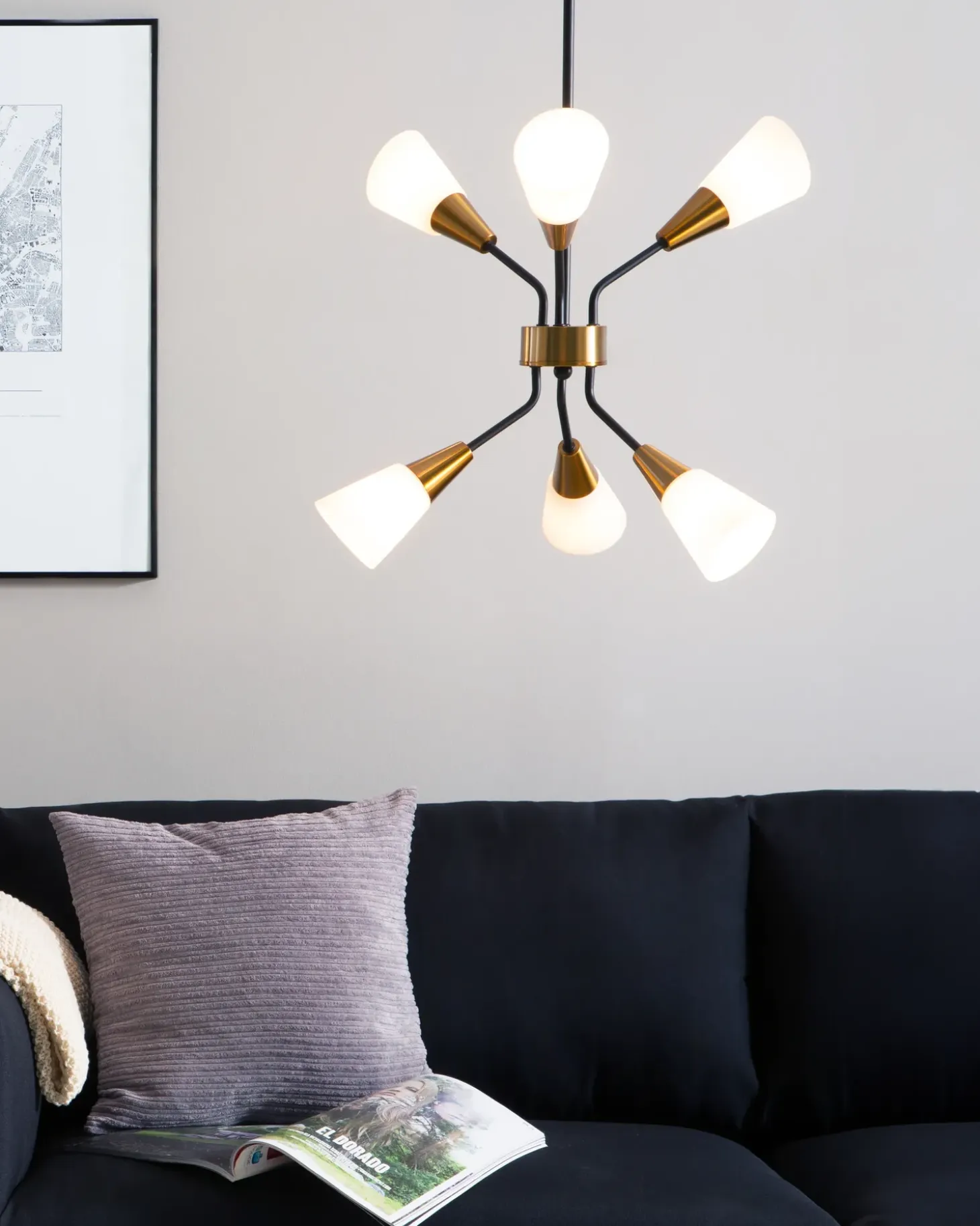 Outlet Lampa wisząca AROYO Szkło Biały Wszystkie Lampy|Lampy Wiszące