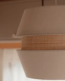 Best Lampa wisząca ATOYAC Len syntetyczny Beżowy Wszystkie Lampy|Lampy Wiszące