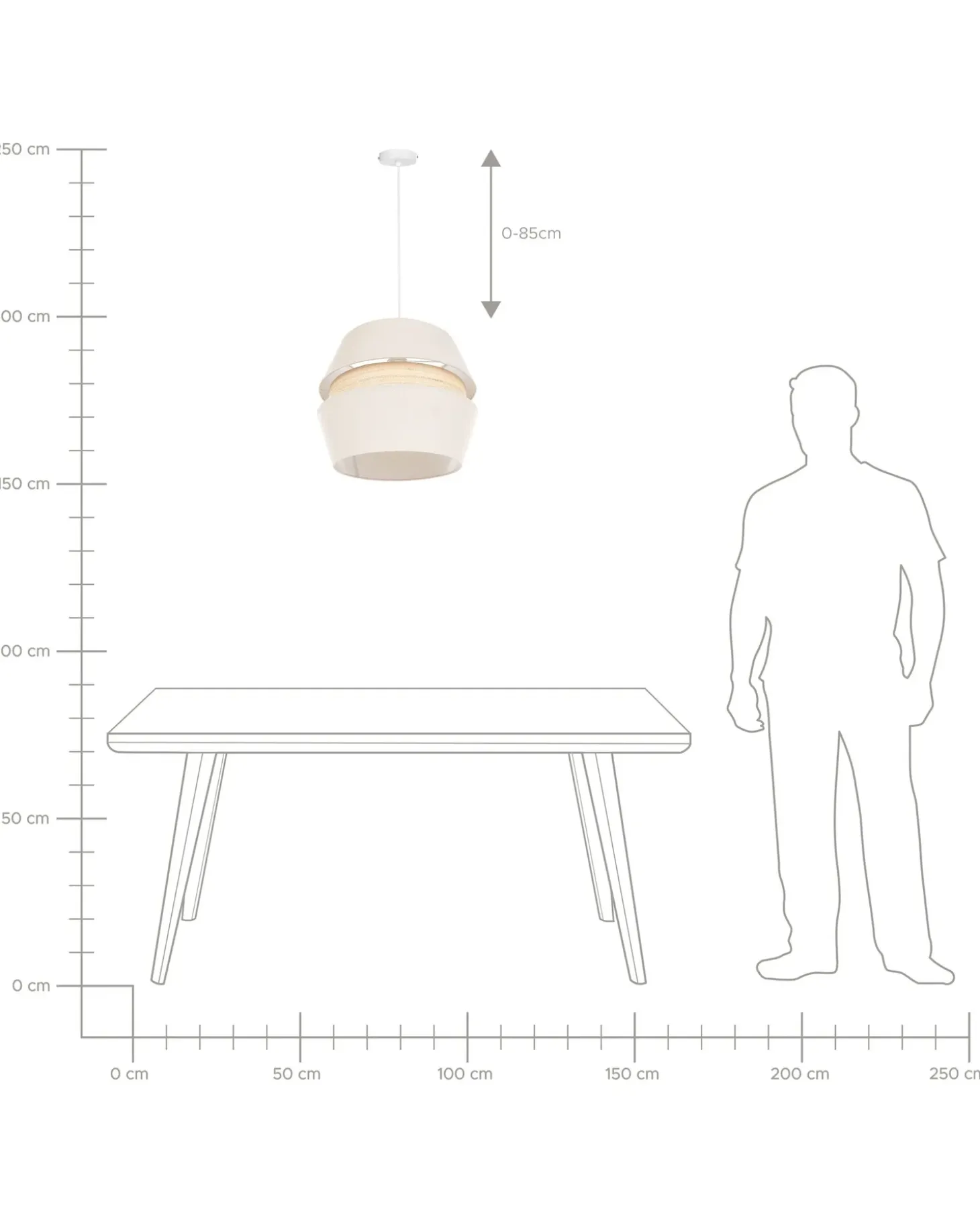 Best Lampa wisząca ATOYAC Len syntetyczny Beżowy Wszystkie Lampy|Lampy Wiszące