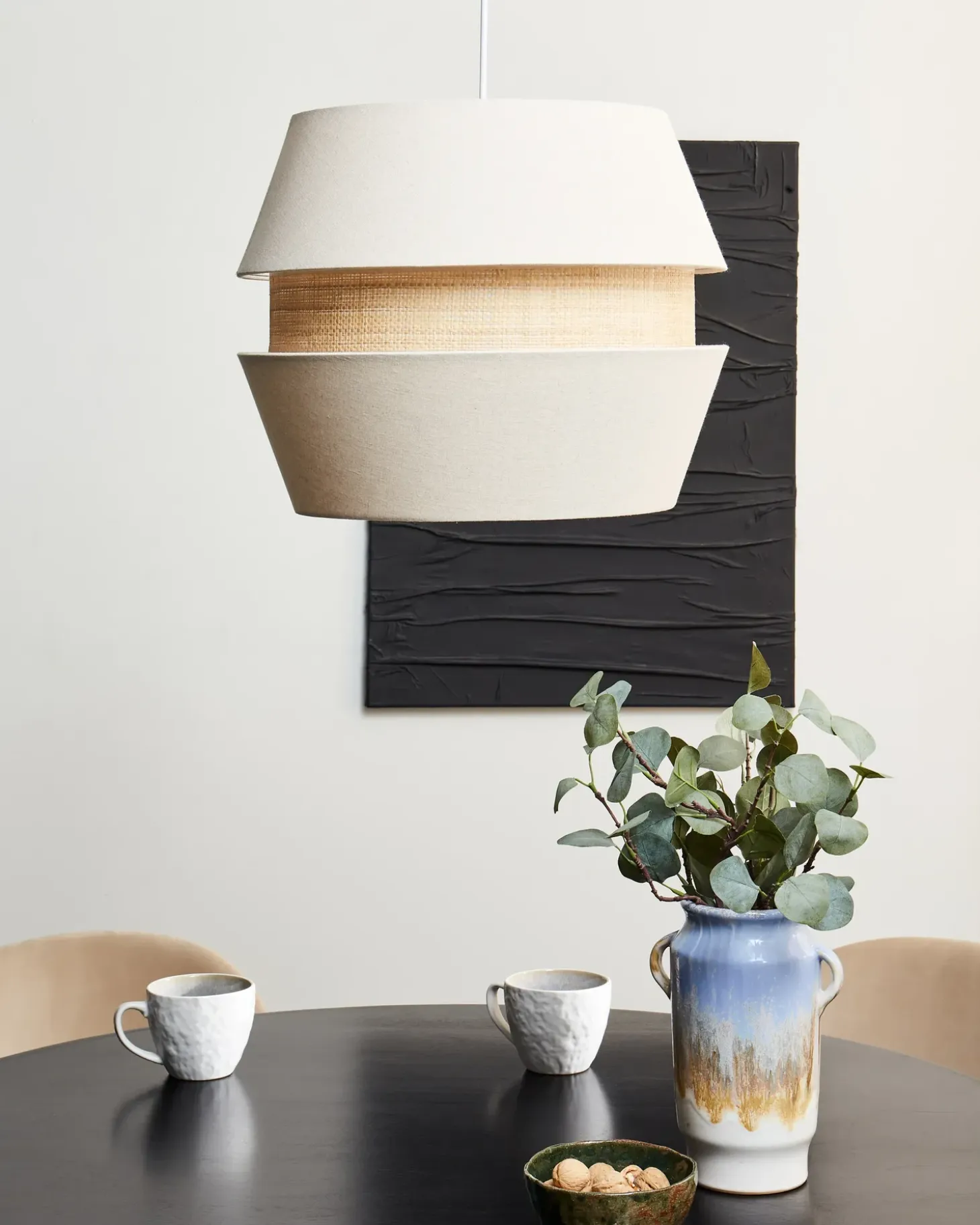 Best Lampa wisząca ATOYAC Len syntetyczny Beżowy Wszystkie Lampy|Lampy Wiszące