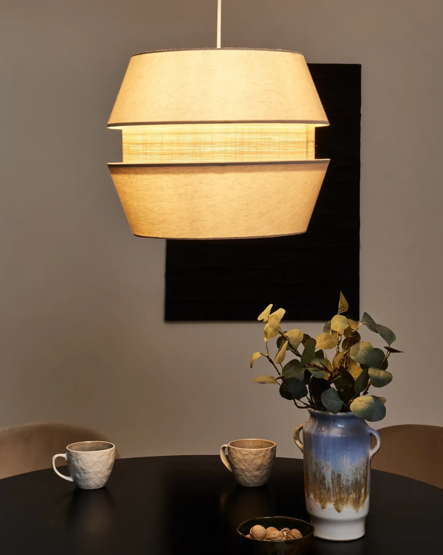 Best Lampa wisząca ATOYAC Len syntetyczny Beżowy Wszystkie Lampy|Lampy Wiszące