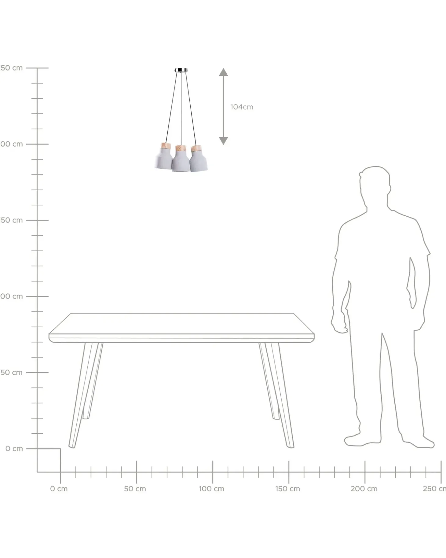 Lampa wisząca BAHT Beton Szary Wszystkie Lampy|Lampy Wiszące