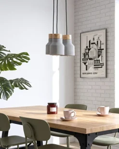 Lampa wisząca BAHT Beton Szary Wszystkie Lampy|Lampy Wiszące