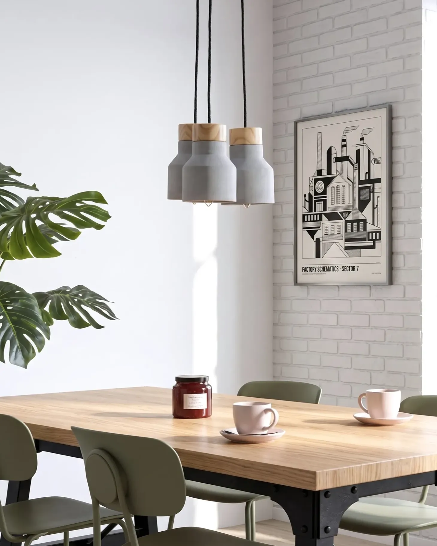 Lampa wisząca BAHT Beton Szary Wszystkie Lampy|Lampy Wiszące