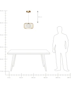 Clearance Lampa wisząca BAIROA Metal Złoty Wszystkie Lampy|Lampy Wiszące