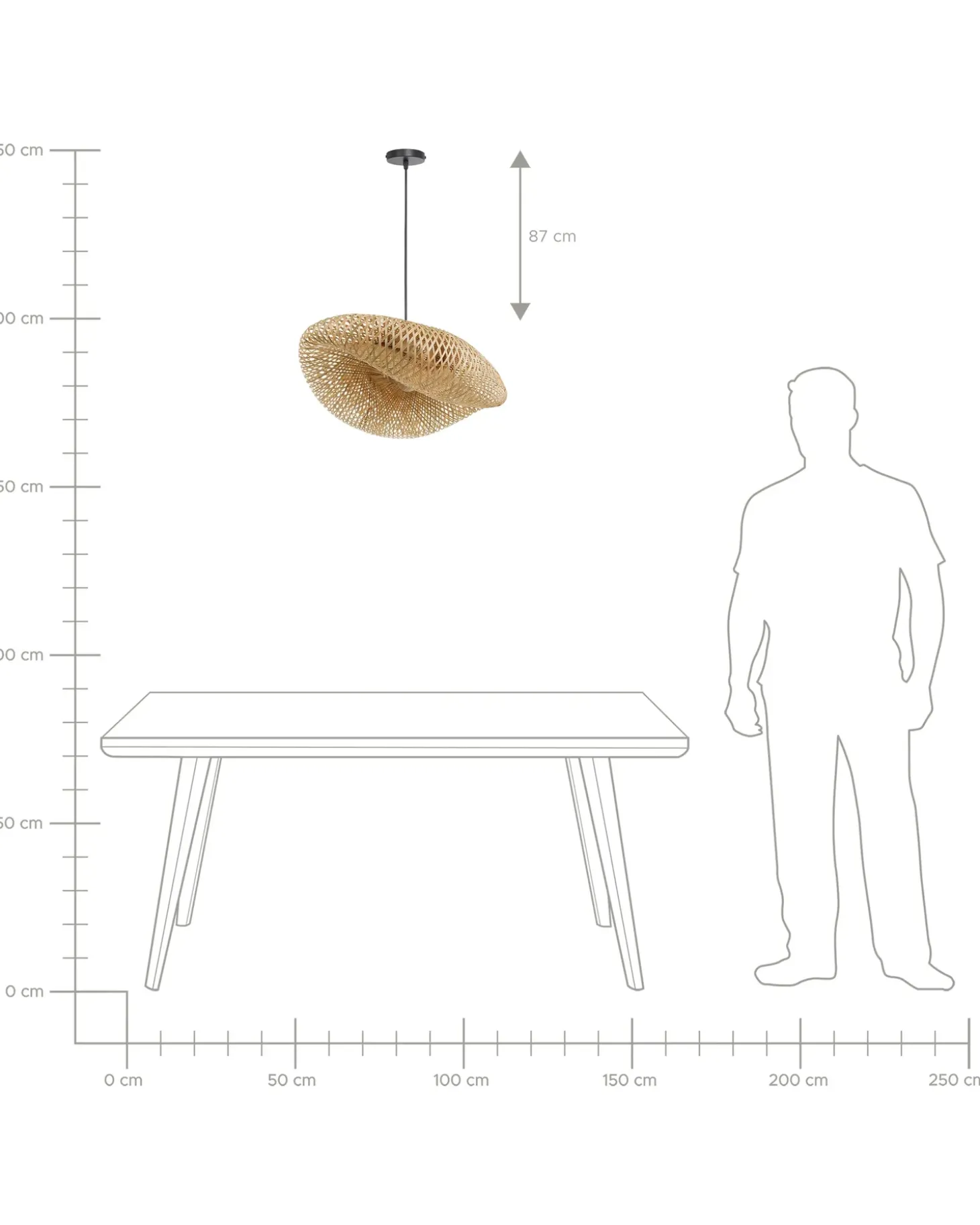 New Lampa wisząca BALHA Bambus Naturalny Wszystkie Lampy|Lampy Wiszące