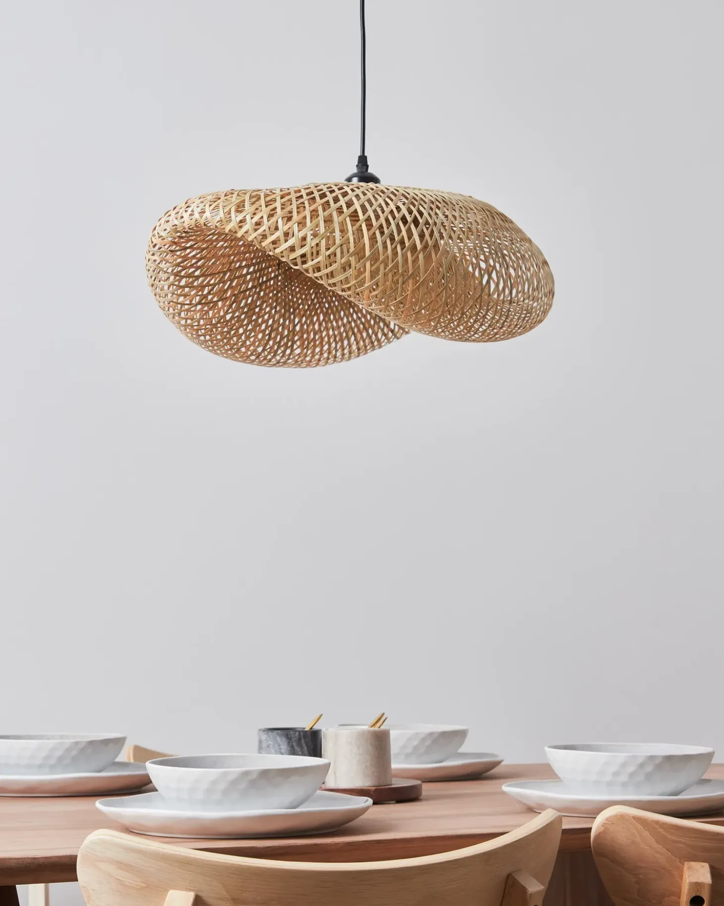 New Lampa wisząca BALHA Bambus Naturalny Wszystkie Lampy|Lampy Wiszące