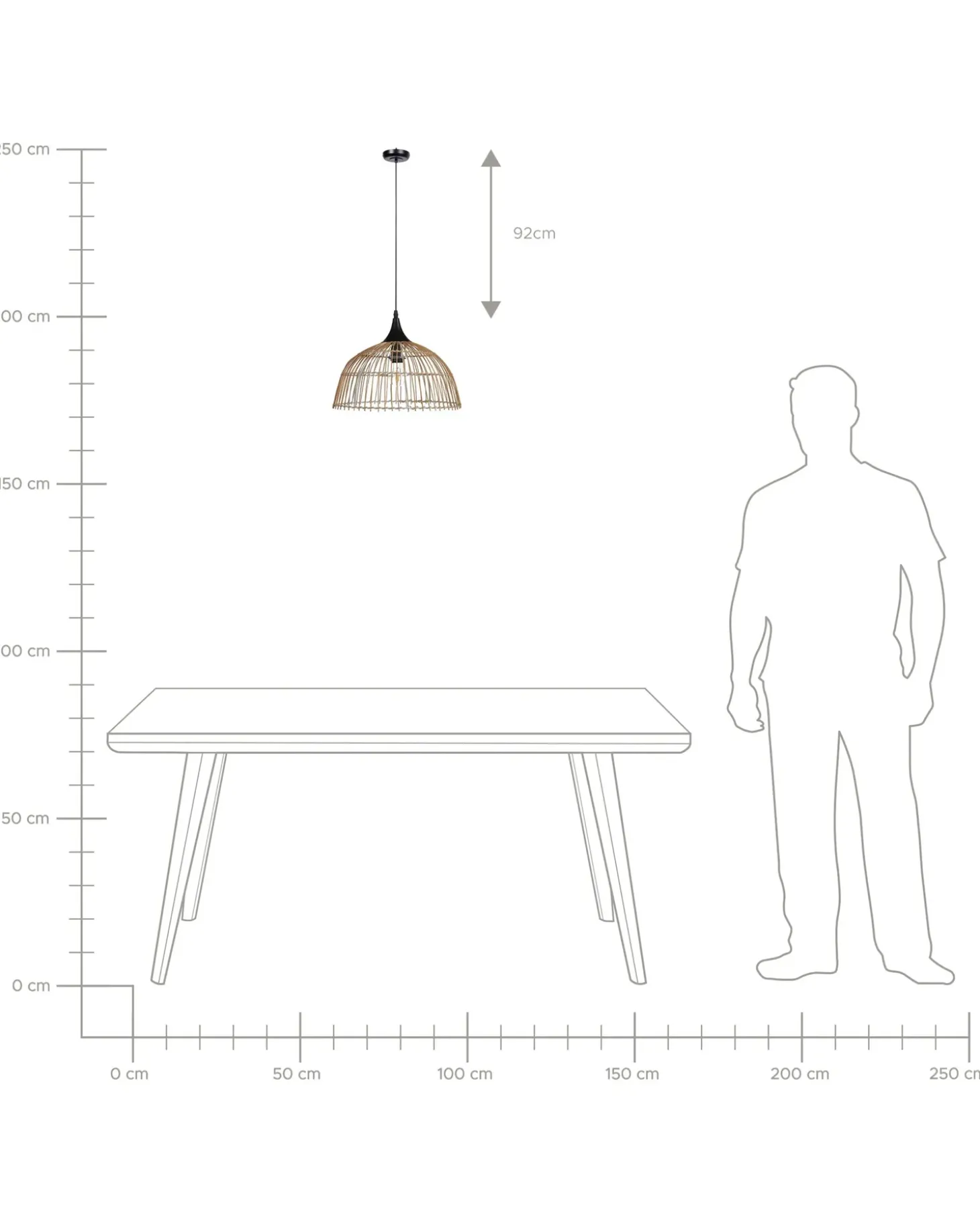 Sale Lampa wisząca BARARIS Rattan Naturalny Wszystkie Lampy|Lampy Wiszące