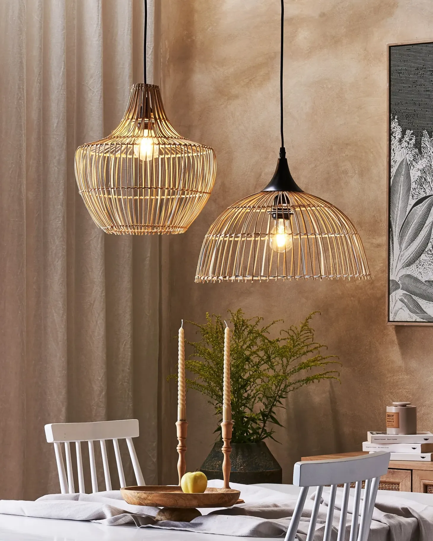 Sale Lampa wisząca BARARIS Rattan Naturalny Wszystkie Lampy|Lampy Wiszące