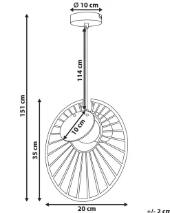 Online Lampa wisząca BARGO Metal Złoty Wszystkie Lampy|Lampy Wiszące