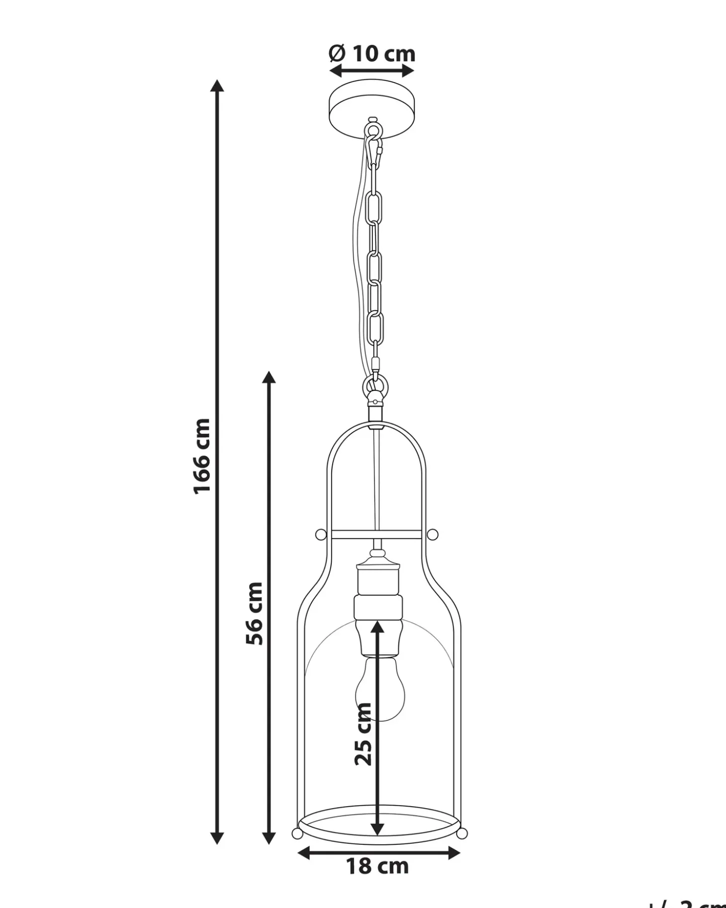 Hot Lampa wisząca BASHILO Metal Wszystkie Lampy|Lampy Wiszące