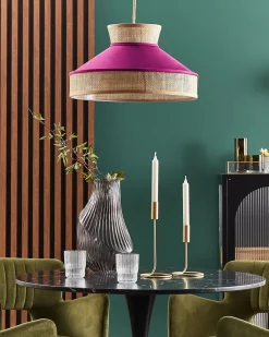 Best Lampa wisząca BATALI Rattan Fuksja Wszystkie Lampy|Lampy Wiszące