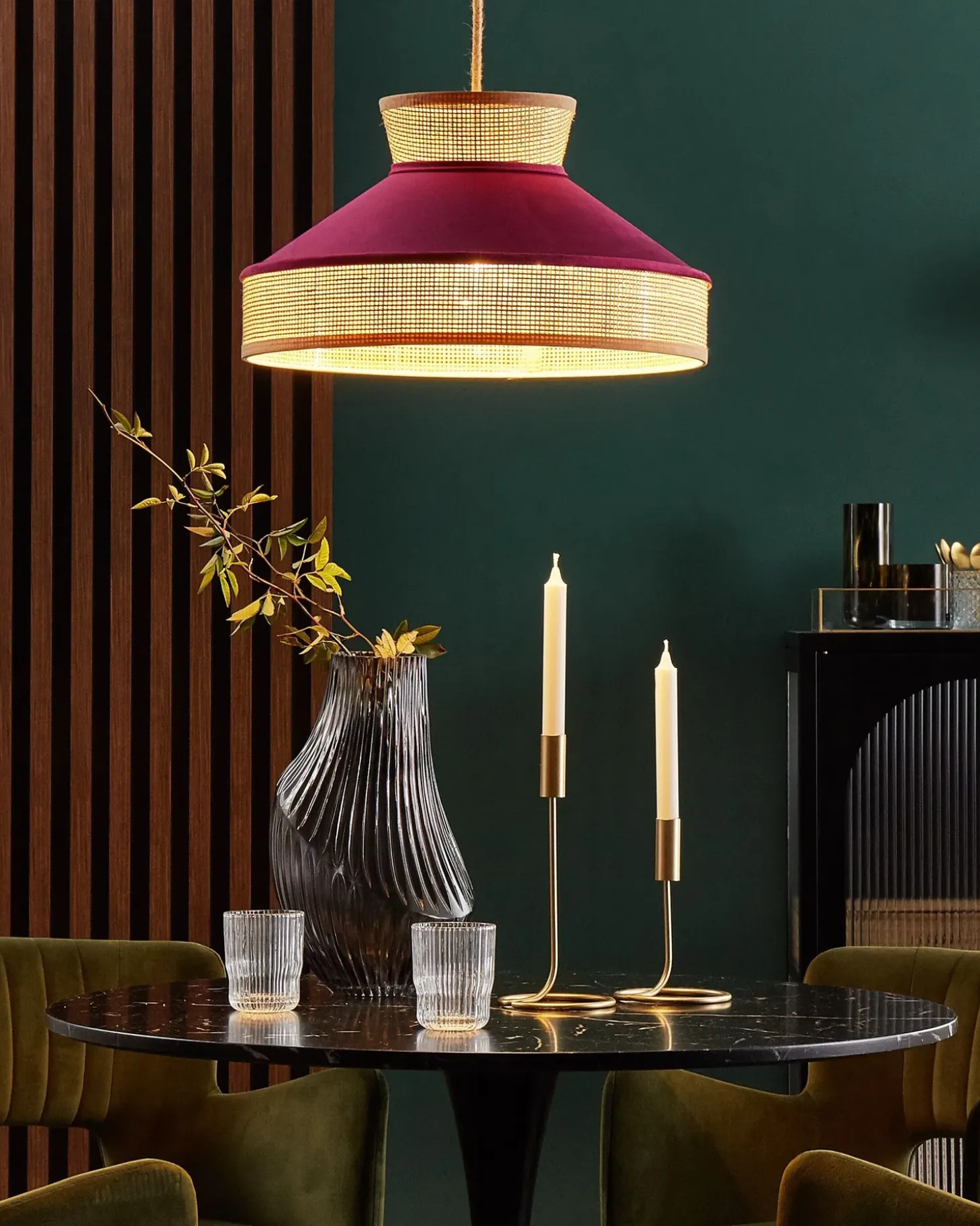 Best Lampa wisząca BATALI Rattan Fuksja Wszystkie Lampy|Lampy Wiszące