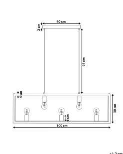 Lampa wisząca BAYAS Metal Wszystkie Lampy|Lampy Wiszące