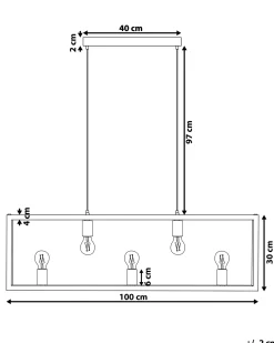 Clearance Lampa wisząca BAYAS Metal Wszystkie Lampy|Lampy Wiszące