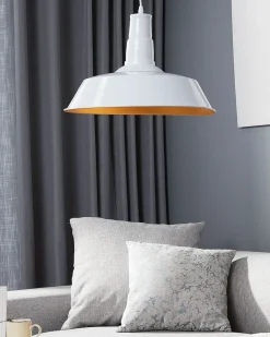 Outlet Lampa wisząca BAYOU Metal Biały Wszystkie Lampy|Lampy Wiszące