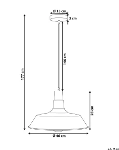Outlet Lampa wisząca BAYOU Metal Biały Wszystkie Lampy|Lampy Wiszące