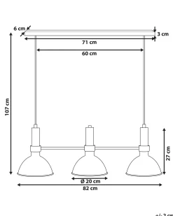 Online Lampa wisząca BELES Metal Czarny Wszystkie Lampy|Lampy Wiszące